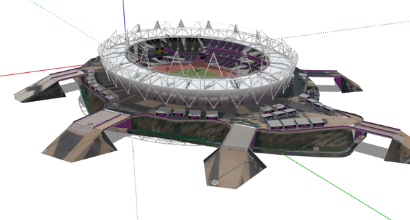 London olympisch Stadion verwenden 2023 Fußball nfl nba mlb nhl England Westen Schinken 3d print model - Mito3D