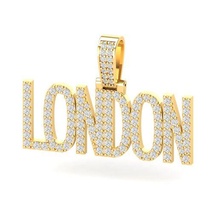 Londres colgante pendiente joyería joya stl Roca diamante 3d print model - Mito3D