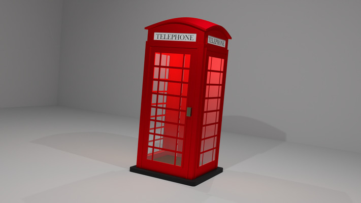 london telefon stand alt england kabine 3d print model - Mito3D