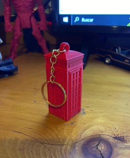 london phone cabin keychain Various booth 3d print model - Mito3D
