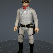 lone ranger art i giocattoli action figure cowboys giocattolo ragazzi western 3d print model - Mito3D