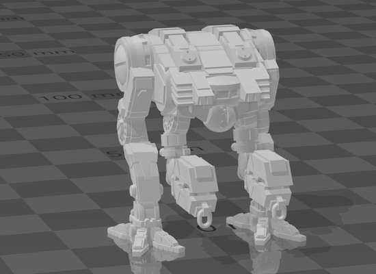 lonesome crab game battletech 6mm miniature epic hermit 3d print model - Mito3D