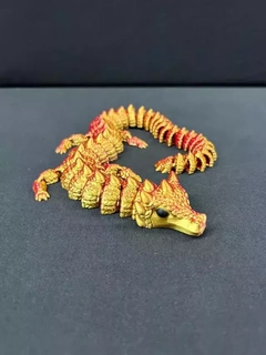 long cozy dragon Art flexi fidget 3d print model - Mito3D