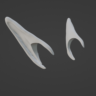 uzun elf kulaklar 3d print model - Mito3D