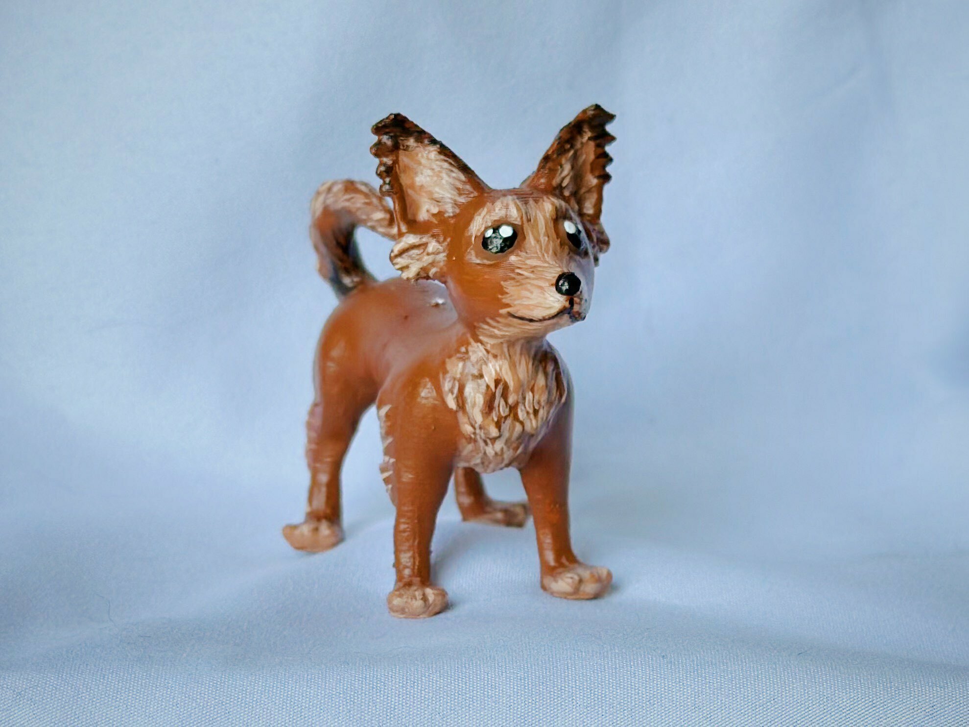 uzun saçlı Chihuahua Chihuahuas köpek köpekler yavru yavrular yavrusu hayvan Şirin kürk kürklü 3D print model - Mito3D