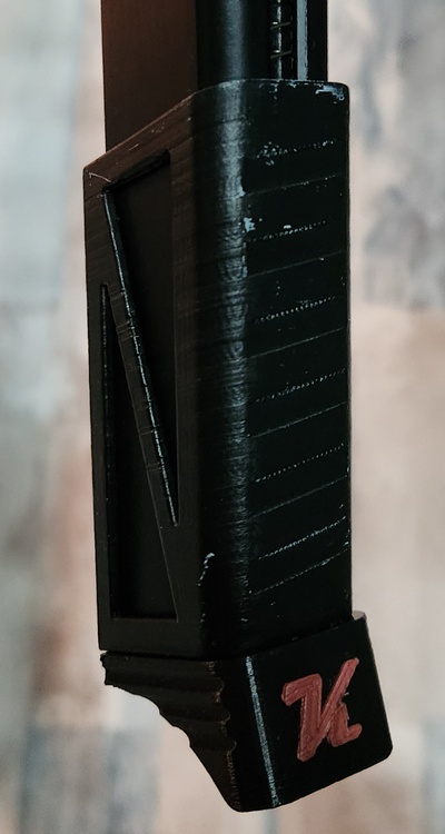 uzun dergi örtmek kılıf glock airsoft g17 3d print model - Mito3D