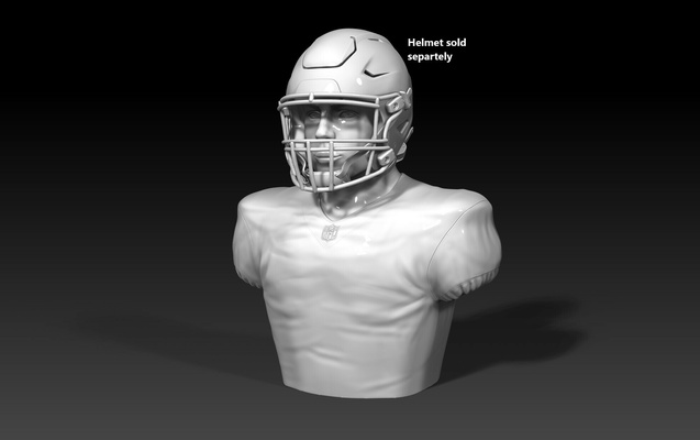 long nfl football helmet stand face rack base speedflex riddell mini american super bowl sports sport speed 3d print model - Mito3D
