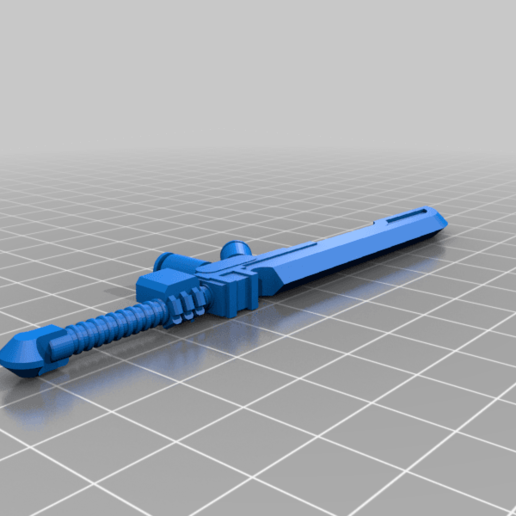 lange Seher morgen Schwert verschiedene Klinge dawnblade die Fisch-Menschen Raum Kommunist tau warhammer 40k hobby 3D print model - Mito3D