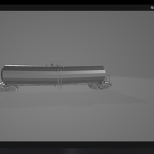 long tank wagon locomotives 3d print model - Mito3D