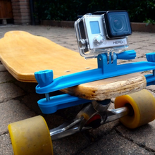longboard morsetto per videocamera gopro gadget hero 3 mount la fotocamera 3d print model - Mito3D