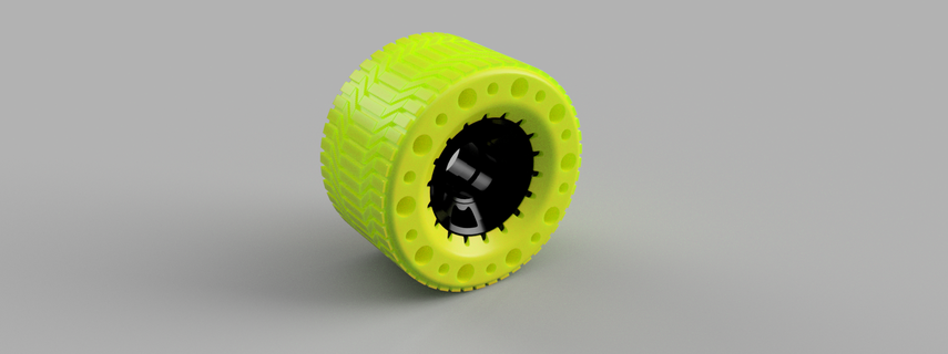 longboard wheels electric 3d print model - Mito3D