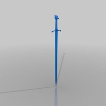 longclaw bastard sword cosplay dungeons and dragons game of thrones props 3d print model - Mito3D