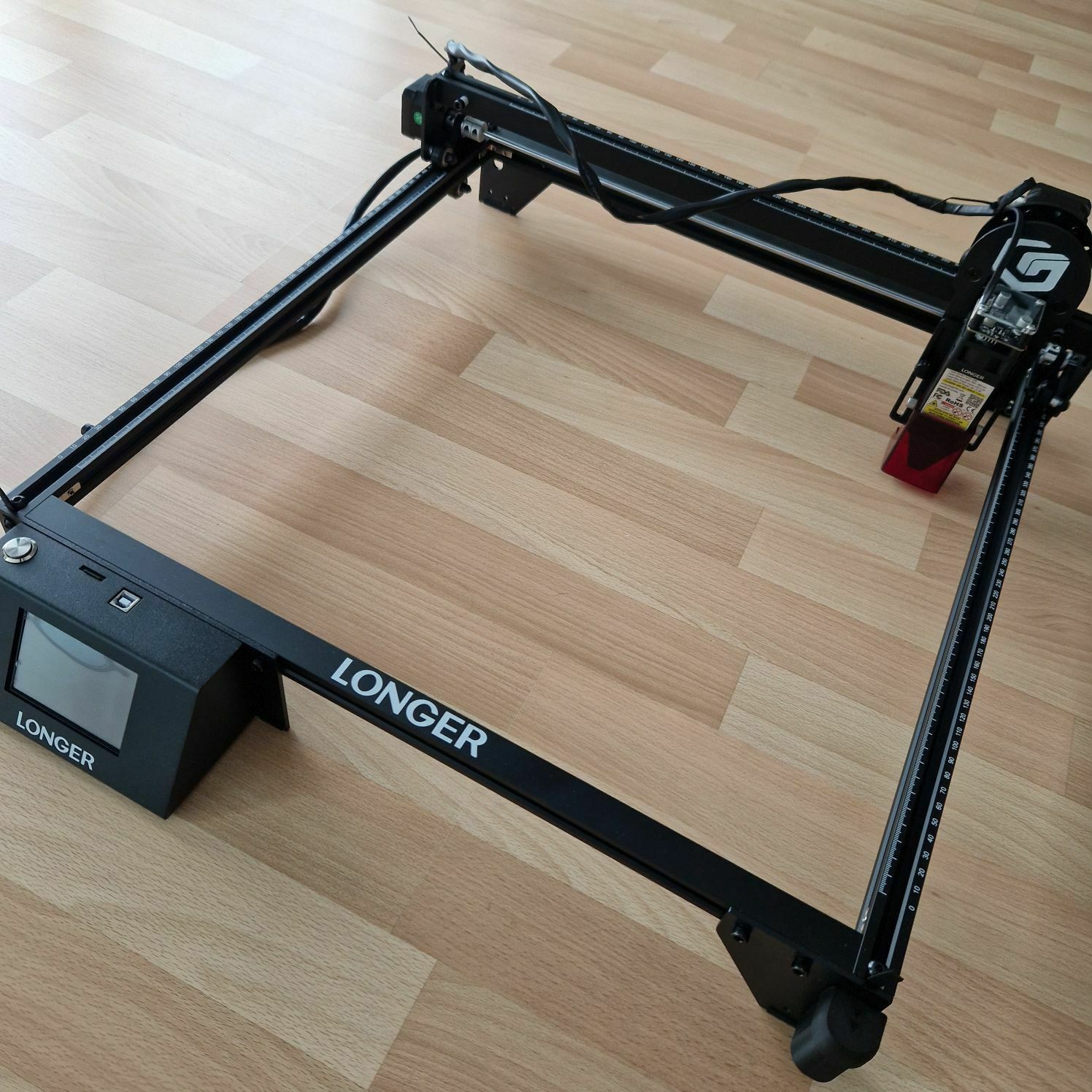 longo ray5 laser calibre quadra caixa cortador gravação mim dimensão 3D print model - Mito3D