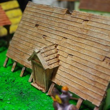 longhouse game 28mm scale dark ages historical saxon viking wargaming 3d print model - Mito3D