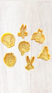 looney tunes cutters cutter cookies 3d print model - Mito3D
