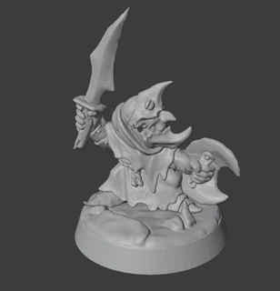 loony moon court Game miniature fantasy 28mm 32mm goblin wargame aos underworlds 3d print model - Mito3D