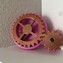 loopy looper engrenado máquina hoopermodchallenge brinquedo 3d print model - Mito3D