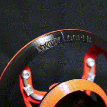 loopy looper máquina hoopermodchallenge laranja azul jogos spinner bola giroscópio brinquedo mármore esfera 3d print model - Mito3D