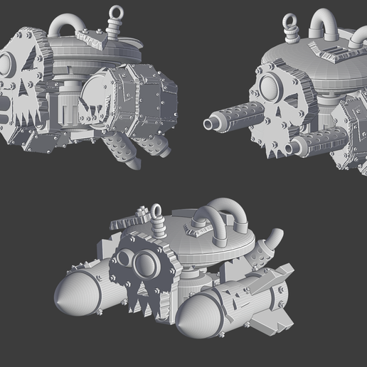 looted t'ork drone pack game warhammer wargaming da pale ork orc 3D print model - Mito3D