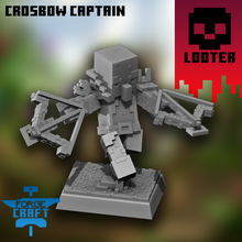 looter crossbow captain game minecraft pillager villager steve squad killteam warhammer aos age sigmar warcry proxy 3d print model - Mito3D
