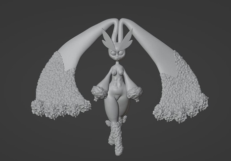 Lopunny pokemon Lupunny Sanat stl doe tavşan Şirin 3d print model - Mito3D