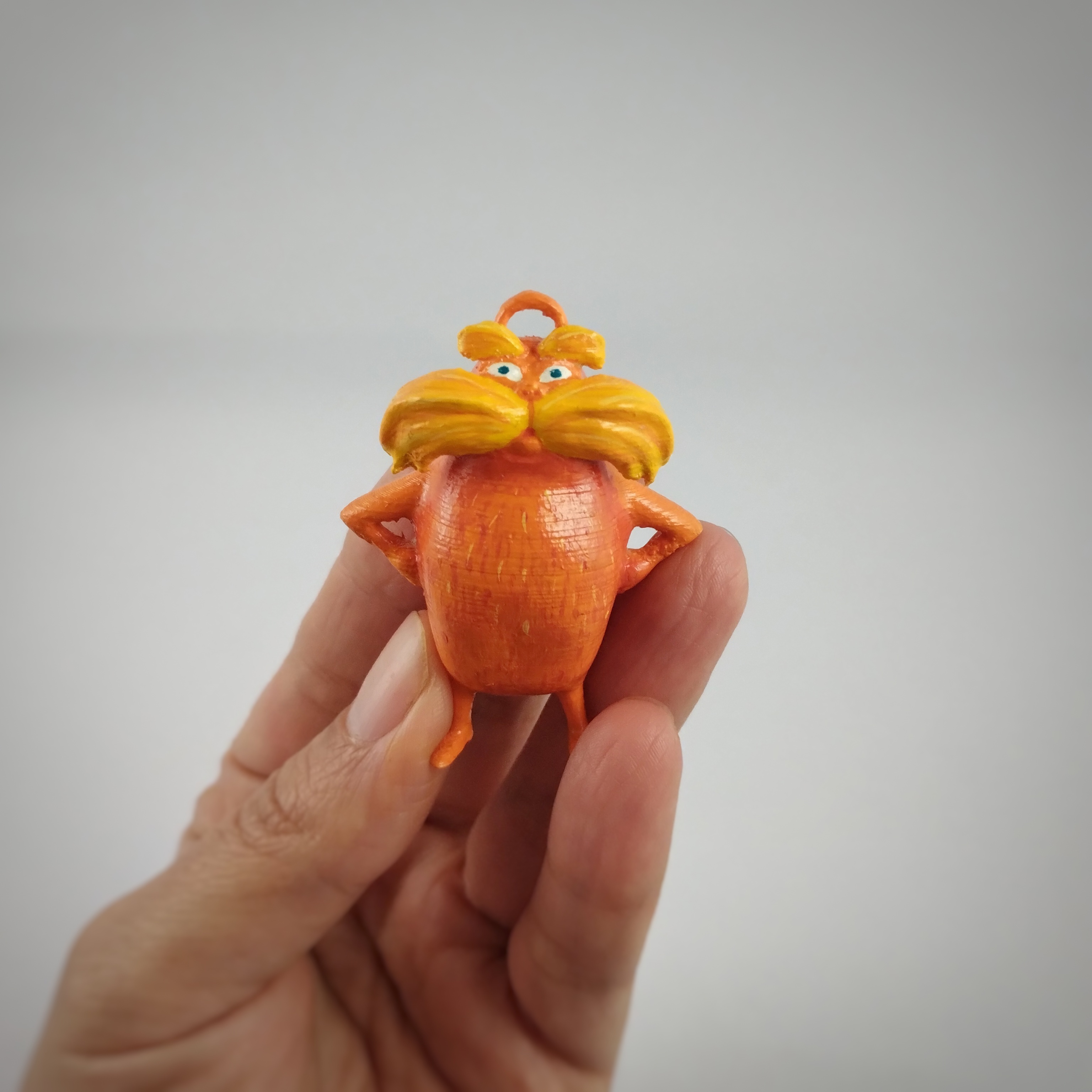 Lorax dr seuss anahtar yüzükler kolyeler 3D print model - Mito3D