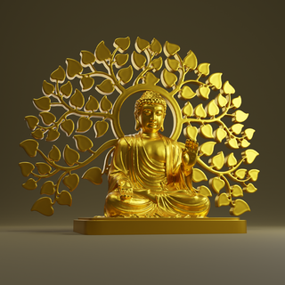 Kral Buda heykel Budist Tanrı 3d print model - Mito3D