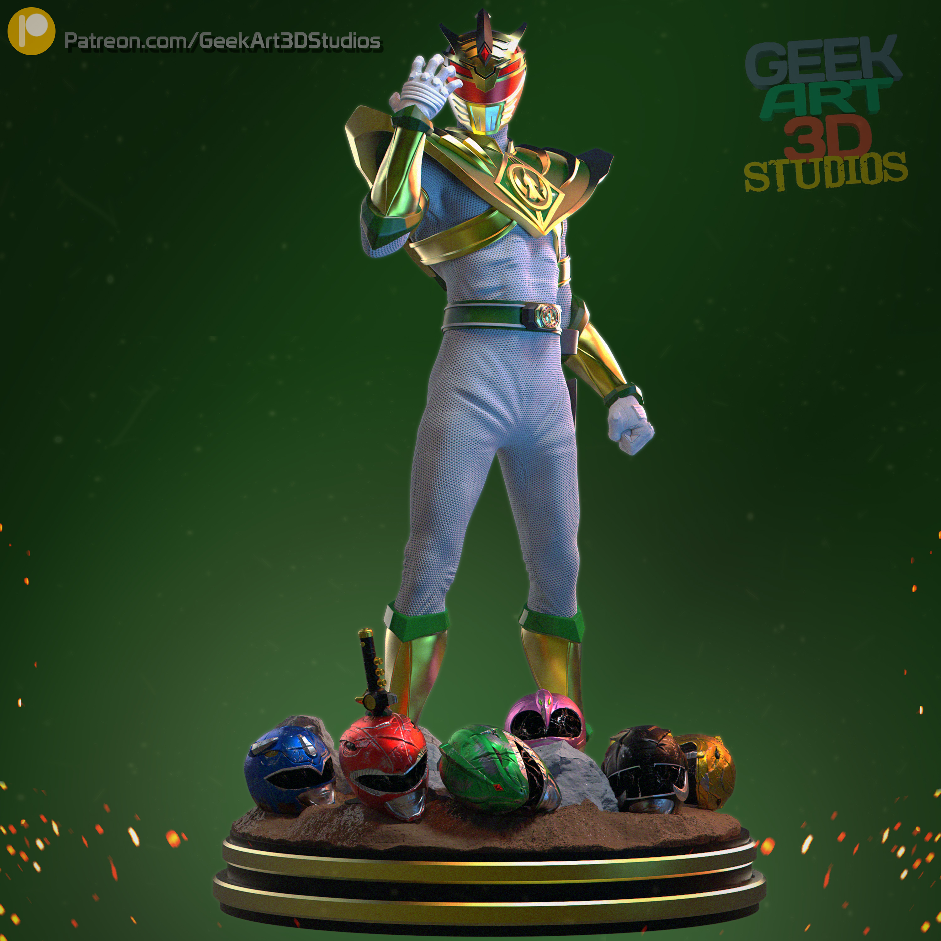 lord drakkon - mighty morphin power rangers tokusatsu powerrangers supersentai sentai statue 3D print model - Mito3D