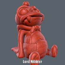 lord nibbler easy print no support art 20th century animal cute figure futurama mat groening model sculpture supportless 3d print model - Mito3D