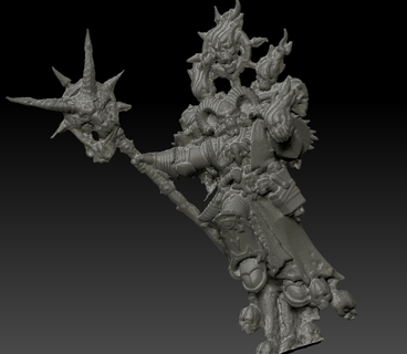 lord possers possessions chaos marines wargame tabletop chaotic wargaming 3d print model - Mito3D