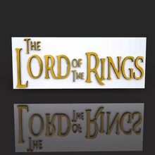 lord rings 3d logo art theringsman thelordoftherings fanart sculpture design modeling modelling tolkien jrrtolkien fantasy product characters digital3d 3d print model - Mito3D