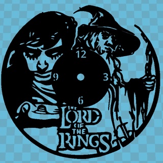 lord rings watch v2 clock wall gandalf frodo 3d print model - Mito3D
