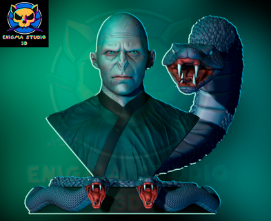 Seigneur Voldemort buste art harry potier collection résistance violente jouet 3d print model - Mito3D