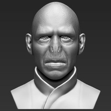 lord voldemort bust 3d printing ready stl obj art radcliffe jk rowling hermione ron weasley dumbledore movie statue figurine miniature harry potter 3d print model - Mito3D