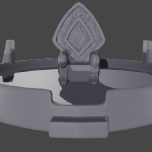 signore zedd trono energia ranger arte 3d print model - Mito3D