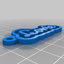 lorie customized keychains 3d print model - Mito3D