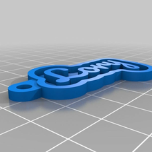 lory customized keychains 3d print model - Mito3D