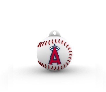 los angeles angels keychain container lid mlb key ring 3d print model - Mito3D