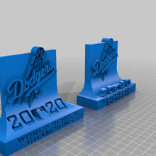 angeles dodgers 2020 serie campeones béisbol mlb sport_outdoors 3d print model - Mito3D