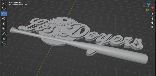 Los yapıcı dodgers anahtarlık beyzbol Lod yapanlar 3d print model - Mito3D