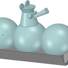losharik de alto secreto los niños juguete la impresión en 3d juego burbuja mar barco juegos juguetes estilo mesa fantasía 3d-impresión diorama muchacho boardgame país casa medieval muñeca submarino warhammer 3d print model - Mito3D