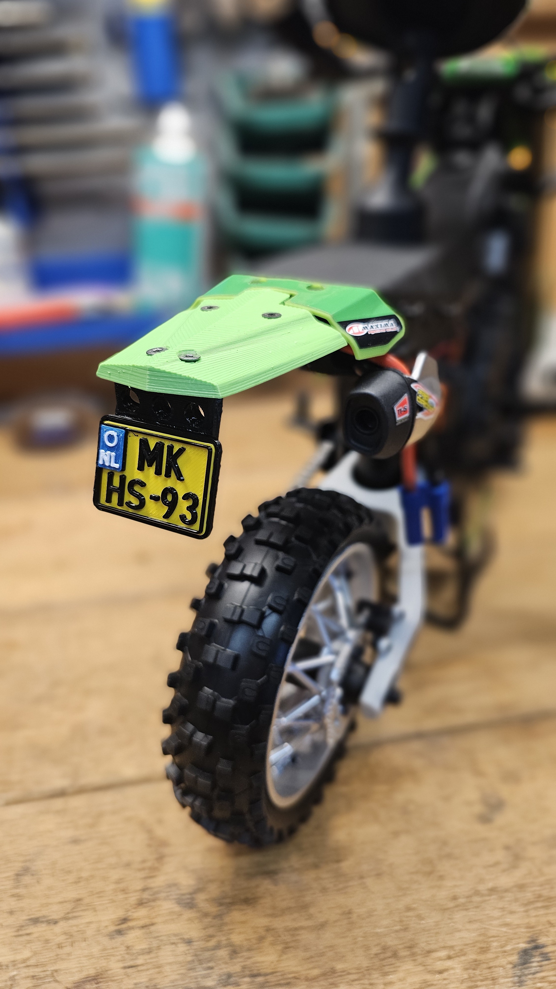 losi promover pára choque conduziu licença prato mx 3D print model - Mito3D