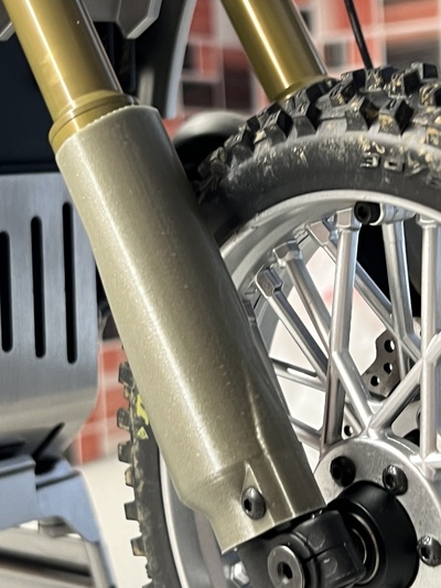 losi promoto mx shock covers schock dust cover motorbike bike 3d print model - Mito3D
