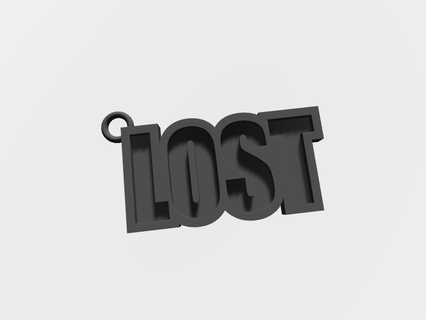 perdu porte clés tv séries spectacle 3d print model - Mito3D