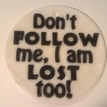 lost sign too silly funny 3d print model - Mito3D