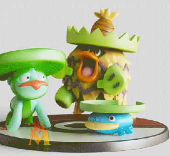 lotad lombre ludicolo evolution -fan art - pok mon figurine -pokemon Game fanart figure toy pokémon nintendo 3d game anime pokemon unite 3d print model - Mito3D