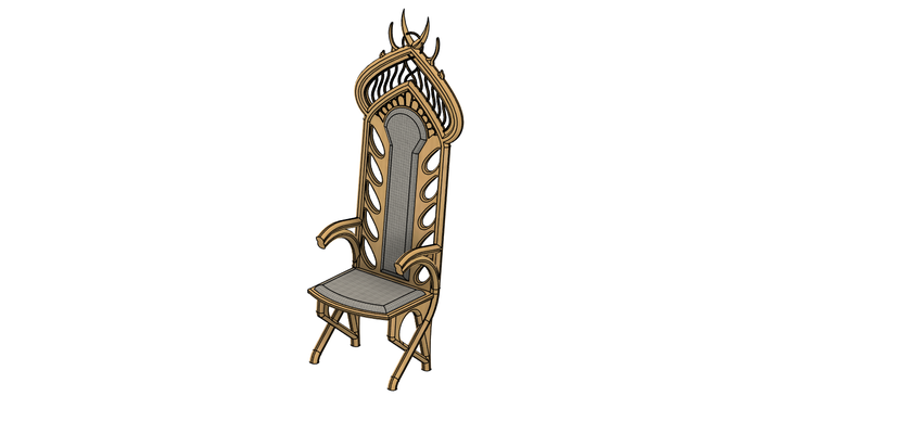 lotr - elronds chair game lord of rings toybiz master elrond council 3d print model - Mito3D