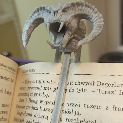 lotr barlog bookmark gadget ring gandalf frodo bilbo hobbit lordoftherings art gift fellowship tolkien 3D print model - Mito3D