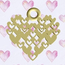 lots hearts pendant various love valentin heart valentines 3d print model - Mito3D