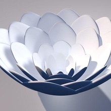 lotus candle holder 3d print model - Mito3D